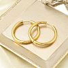 PVD Vacuum Plating 304 Stainless Steel Huggie Hoop Earrings for Women X-EJEW-F280-07H-G-2