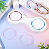 30Pcs 6 Colors Polyester Braided Cord Bracelet Making AJEW-TA00047-5