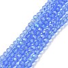Electroplate Glass Beads Strands LS-EGLA-A034-T4mm-L04-1