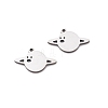 201 Stainless Steel Charms STAS-V001-17-1