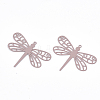 430 Stainless Steel Filigree Pendants LS-STAS-T042-08E-2