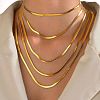 304 Stainless Steel Snake Chain Necklaces for Women WG80FEF-13-1