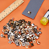 200Sets 4 Colors Brass with Iron Flat Square Rivets FIND-FH0011-33A-5