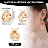 10Pcs Brass Pendants KK-BBC0010-82-2