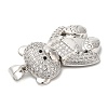 Brass with Cubic Zirconia Pendants KK-K340-01P-01-3