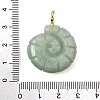 Natural Green Aventurine Carved Pendants G-C282-01G-3