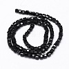 Faceted Cube Glass Bead Strands EGLA-E041-5mm-A04-3