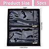 Portale Travel Velvet and PVC Loose Leaf Binder Jewelry Bags AJEW-WH0673-27A-2