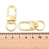 Alloy Swivel Claw Clasps PALLOY-P322-01G-3