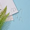 925 Sterling Silver Earring Hooks STER-K167-051B-S-4