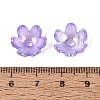 Transparent Acrylic Bead Caps TACR-T007-07E-3