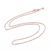 925 Sterling Silver Wheat Chains Necklace for Women STER-I021-02A-RG-1