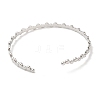 Non-Tarnish 304 Stainless Steel Flat Round Wrap Cuff Bangles for Women BJEW-L682-010P-2