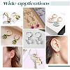 160Pcs 2 Colors Brass Leverback Earring Findings KK-FH0002-92-6