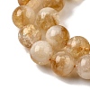 Heated Natural Citrine Beads Strands G-D323-A01-10mm-B-4