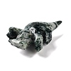 Natural Moss Agate Carved Healing Rhinoceros Figurines DJEW-P016-01D-3