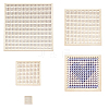 8Pcs 4 Styles Wood Embroidery Board DIY-BC0014-92-1