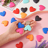 24Pcs 6 Colors Opaque Resin Pendants CRES-TA0001-20-6