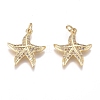 Brass Micro Pave Cubic Zirconia Pendants X-ZIRC-G168-13G-1