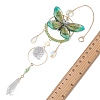 Stainless Steel Resin Butterfly Suncatcher HJEW-TA00451-02-3
