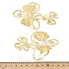 Alloy & Iron & Imitation Pearl Stud Earrings EJEW-M075-09G-3