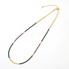 Vintage Short Colorful Glass Seed Beaded Necklace AF0855-5-1