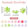 169Pcs Transparent Plastic Bead Caps KY-TA0001-57-3