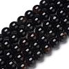 Natural Black Agate Beads Strands X-G-L555-04-8mm-1