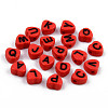Opaque Acrylic Enamel Beads MACR-S273-37H-1