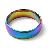 Ion Plating(IP) 304 Stainless Steel Flat Plain Band Rings STAS-I160-A-18mm-M-2