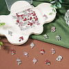 36Pcs 12 Styles Rack Plating Alloy Rhinestone Pendants FIND-TA0010-29-6