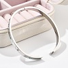 Eye 304 Stainless Steel Rhinestone Bangles for Women BJEW-Z092-09P-4