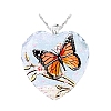 Heart Glass Pendant Necklaces PW23052489139-1
