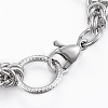 304 Stainless Steel Charm Bracelets BJEW-A109-08P-4