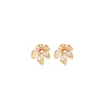 Iron Imitation Pearl Stud Earrings FS-WG0B059-02-2