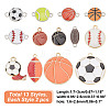 Sports Theme DIY Jewelry Making Findings Kits DIY-AR0003-70-2