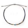 Glass Seed Beads & Resin Braided Bead Bracelets TK7632-5-1