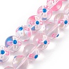 Transparent Glass Beads Strands LAMP-F029-01A-1