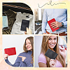 2Pcs 2 Colors Litchi Print PU Leather Zip Pouches ABAG-CP0001-08B-5
