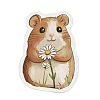 50 Pieces Cute Hamster Doodle Paper Stickers STIC-R001-27-4