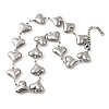 304 Stainless Steel Link Chain Necklaces NJEW-Q033-01B-P-2