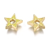 Brass Enamel Beads KK-B023-03G-3