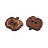 Apple Wood Buttons BUTT-T013-14A-2