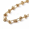 304 Stainless Steel Kont Link Chain Necklace for Men Women NJEW-P269-02G-2