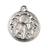 304 Stainless Steel Pendant Cabochon Settings STAS-G278-01P-2