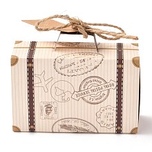 Suitcase Shape with Word Pattern Candy Packaging Box CON-F012-02