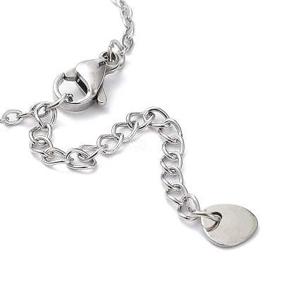 Tarnish Resistant 201 Stainless Steel Link Bracelets with Cable Chains LS-BJEW-P297-01P-C-1