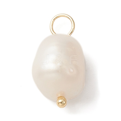 Natural Freshwater Pearl Pendants PALLOY-JF02153-01-1