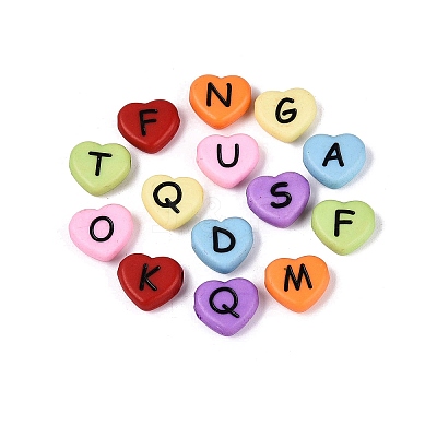 Opaque Acrylic Enamel Beads SACR-Q001-16A-A01-1