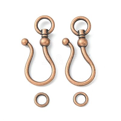 Tibetan Style S Hook Clasps RLF5091Y-1